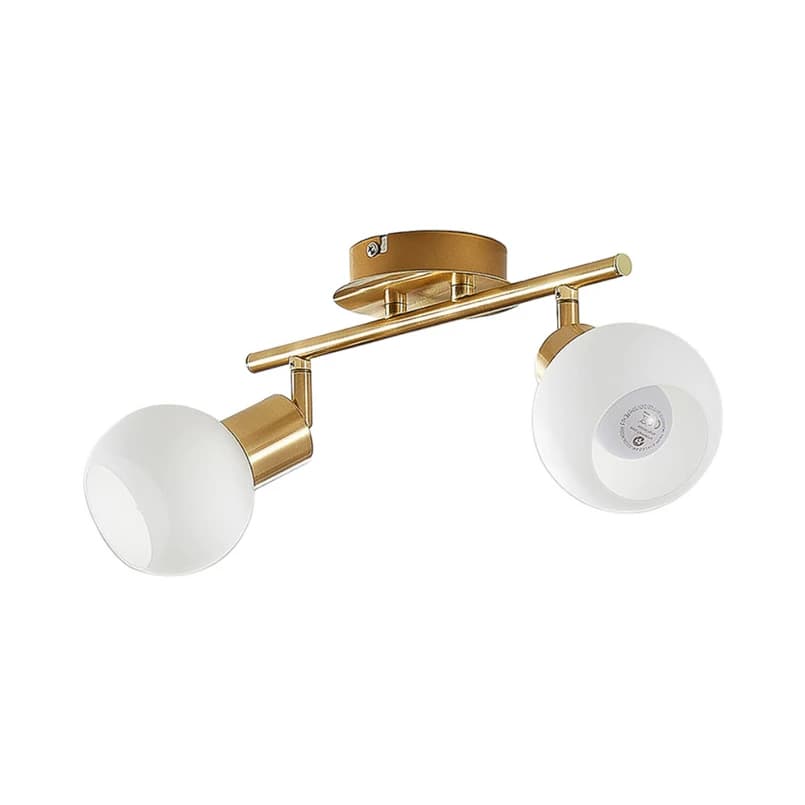 Lindby - Elaina 2 Kattovalaisin Brass/Opal – Lindby