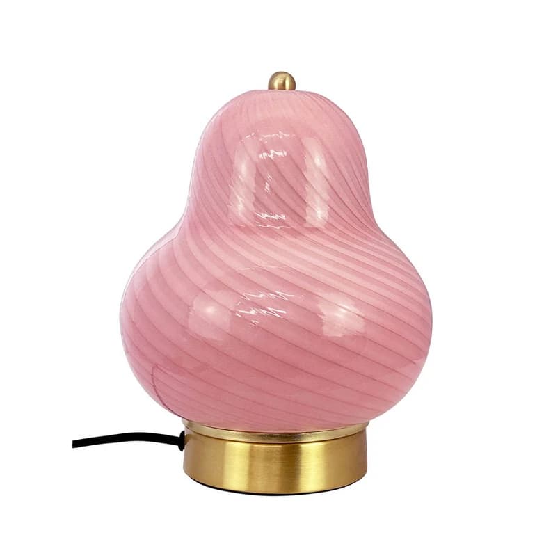 Dyberg Larsen - Lucy pöytävalaisin, vaaleanpunainen, lasi, korkeus 22 cm – Dyberg Larsen