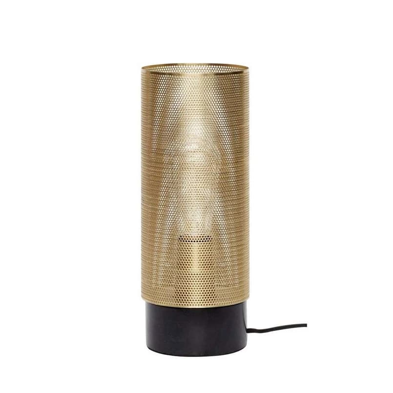 Hübsch - Edge Pöytävalaisin Brass/Black – Hübsch