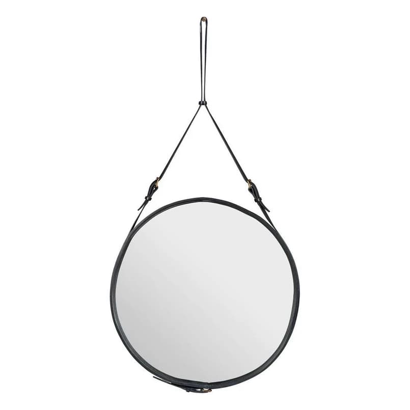 GUBI - Adnet Peili Circular Ø70 Black Leather – GUBI