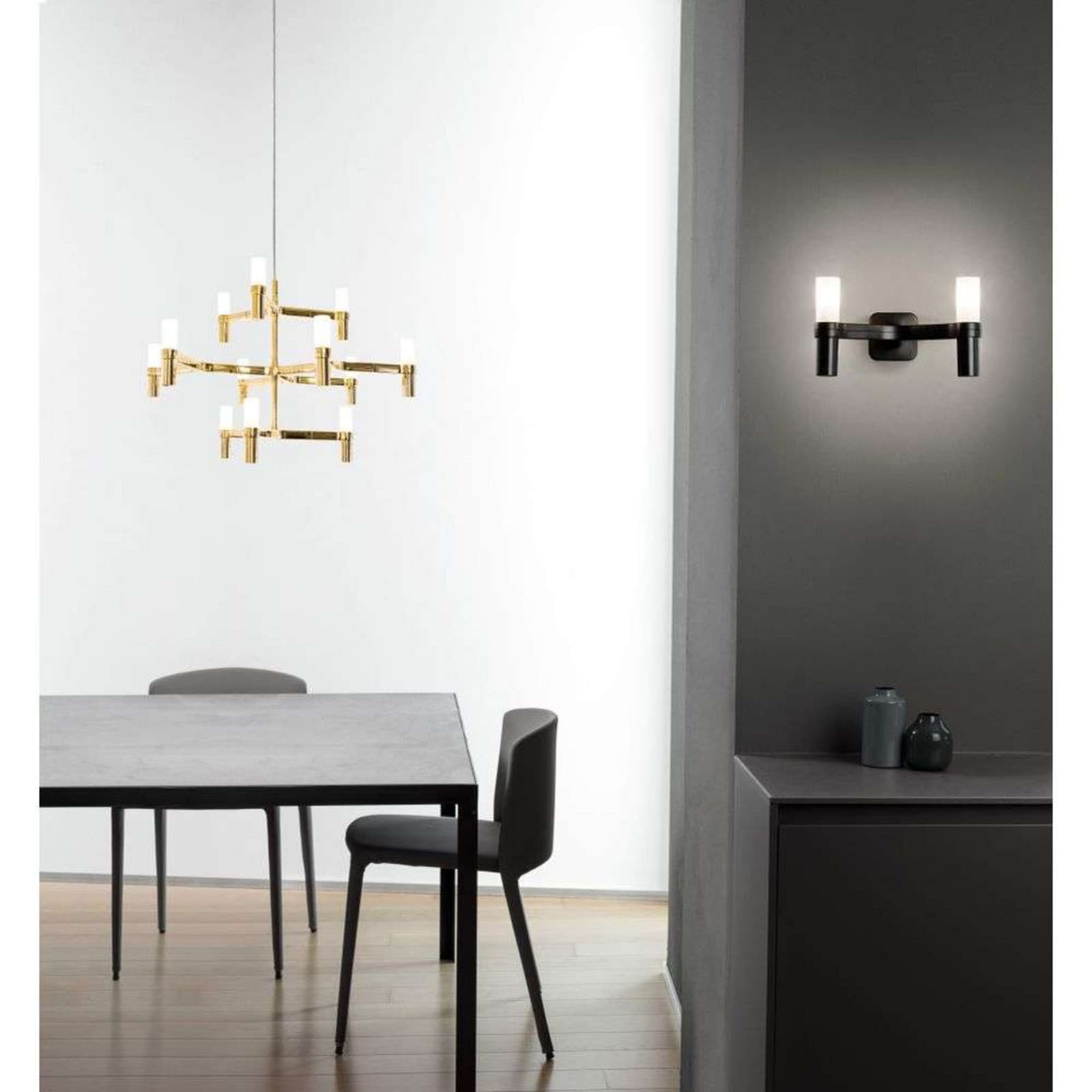 Crown Minor Riippuvalaisin Black Plated Nemo Lighting - Ruokailutila – Nemo Lighting