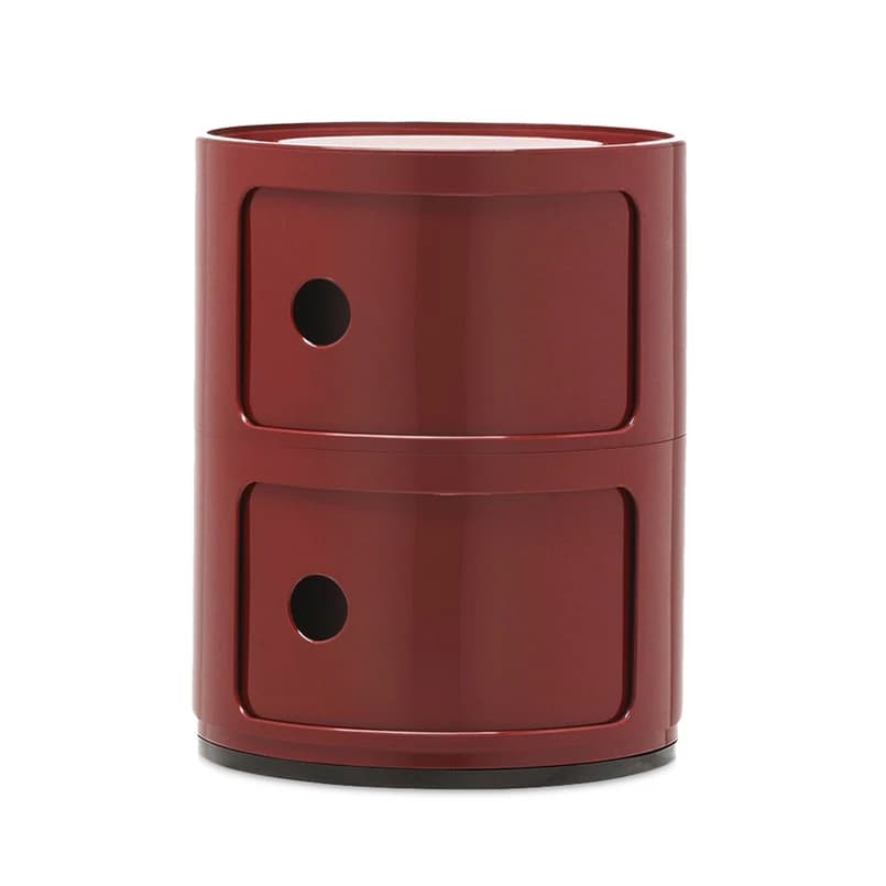 Kartell - Componibili 2 Sivupöytä Burgundy – Kartell