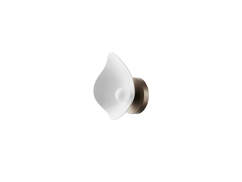 Nuura Aps - Florii 1 LED-seinävalaisin, korkeus 22 cm, tumma pronssi/valkoinen Nuura – Nuura Aps