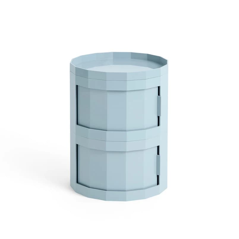 HAY - Facet Cabinet 20 sivukaappi, vaaleansininen, ABS – HAY