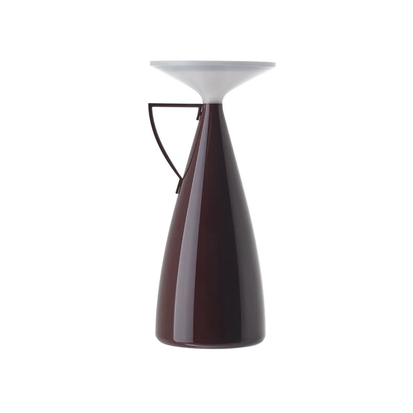 Kartell - Camomille LED-akkukäyttöinen pöytävalaisin, tummanpunainen, korkeus 24 cm - – Kartell