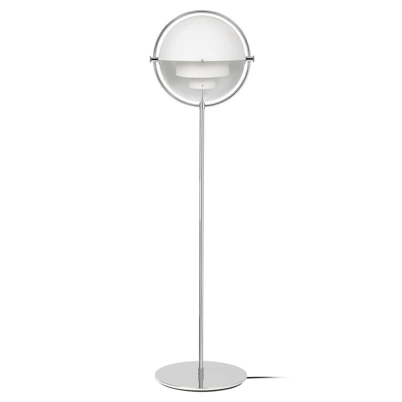 GUBI - Multi-Lite Lattiavalaisin Kromi/Valkoinen – GUBI