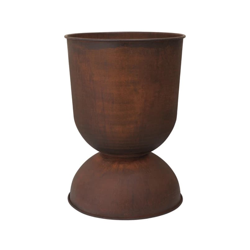 ferm LIVING - HOURGLASS Kasvipotti, ruosteinen rauta, 73 cm – ferm LIVING