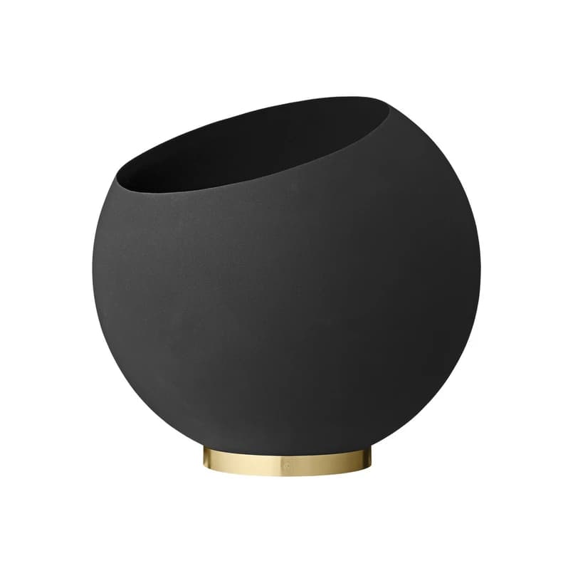 AYTM - Globe Kasvi Ruukku Ø60xH50 Black/Gold – AYTM