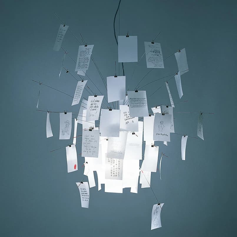 Ingo Maurer - Oh Mei Ma Weiß Riippuvalaisin 300cm – Ingo Maurer