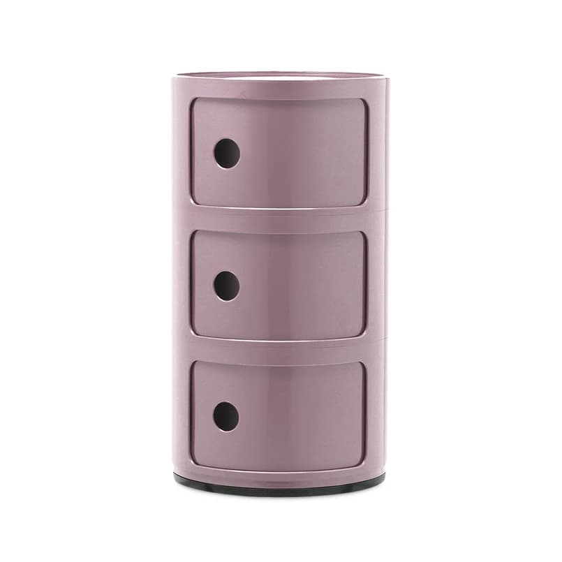 Kartell - Componibili 3 Sivupöytä Mauve – Kartell
