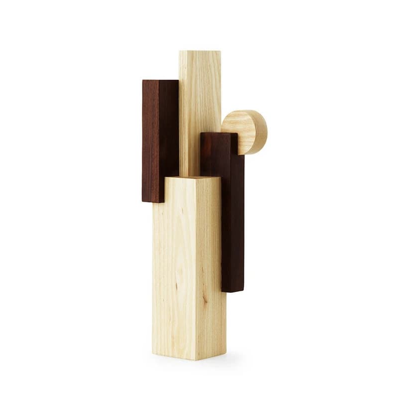 Normann Copenhagen - Veistos Join, suuri, luonnonväri/ruskea, korkeus 40 cm – Normann Copenhagen