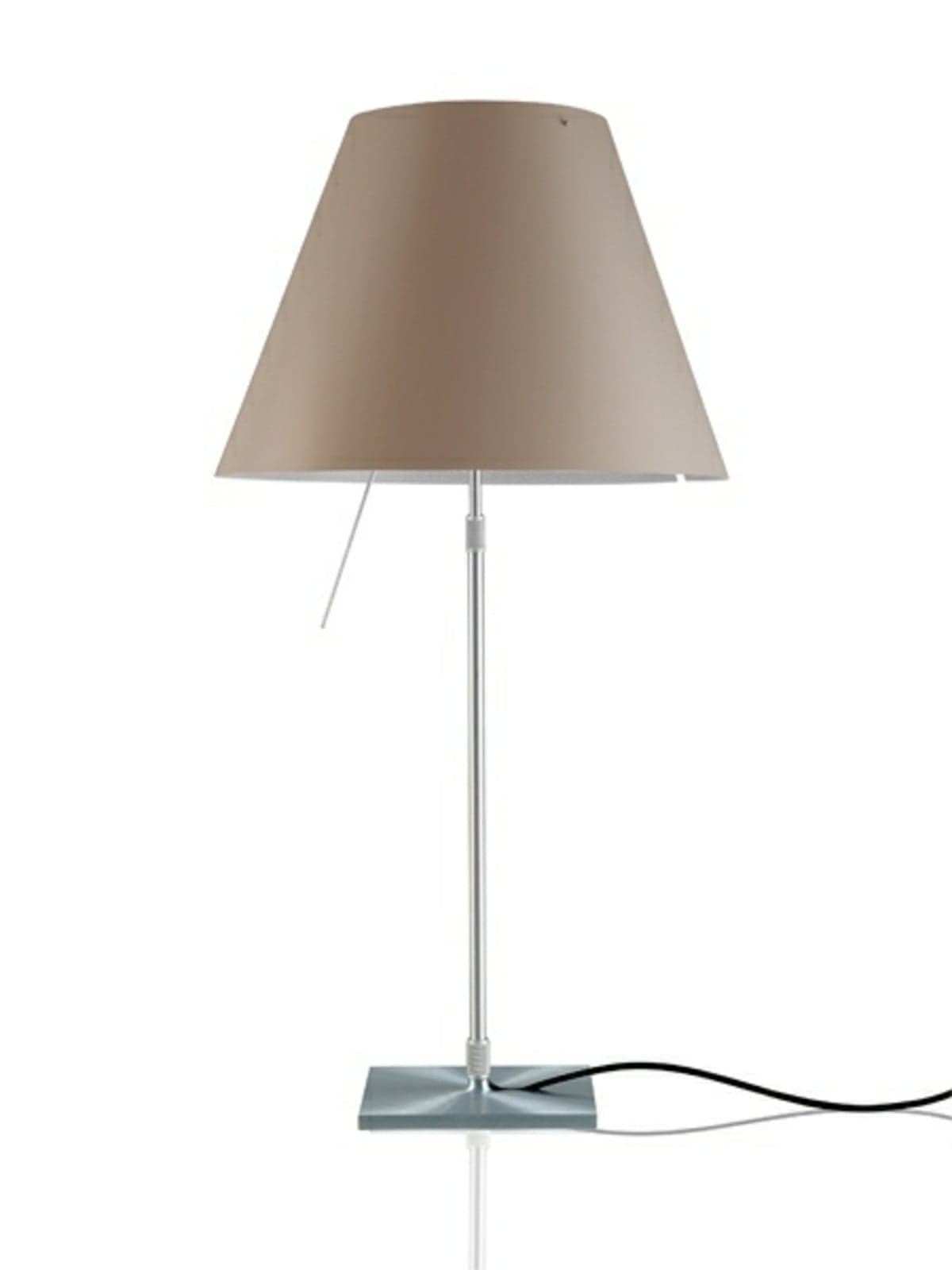 Costanza Pöytävalaisin Alu/Shaded Stone Luceplan - Olohuone - Alumiini – Luceplan