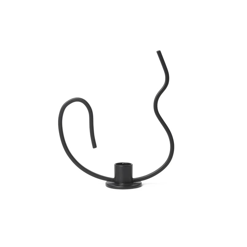 ferm LIVING - Valse Kynttilänjalka Low Black – ferm LIVING