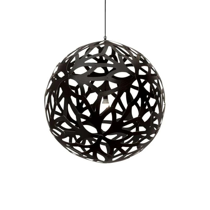 david trubridge - Floral Riippuvalaisin Ø100 Musta – david trubridge