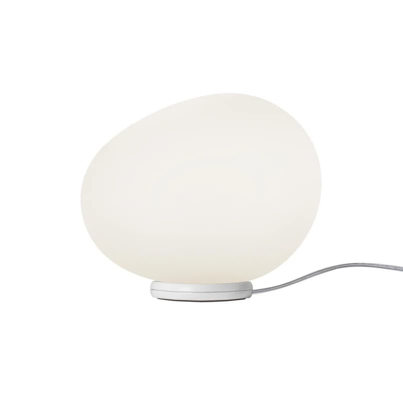 Foscarini - Gregg Piccola Pöytävalaisin Valkoinen/Valkoinen Dimm. – Foscarini