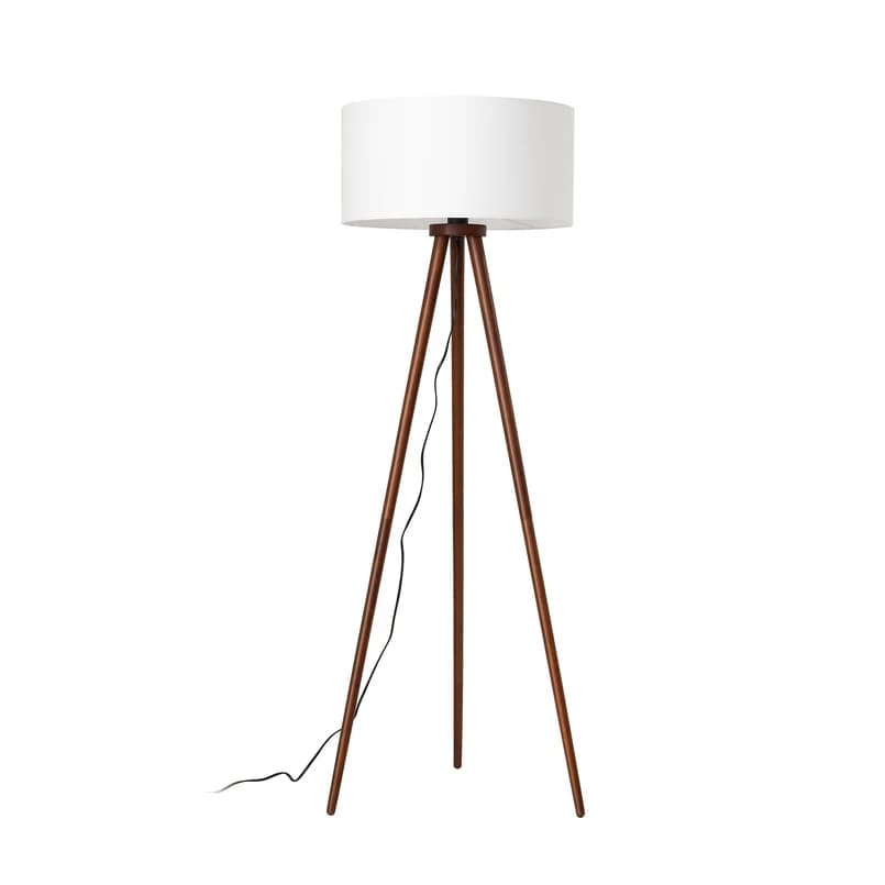 Lindby - Charlia lattiavalaisin, valkoinen pähkinäpuu, korkeus 150 cm – – Lindby