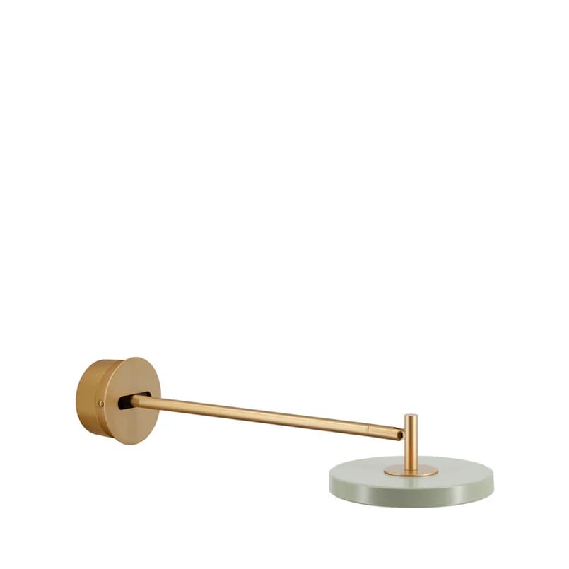 UMAGE - Asteria Long LED-seinävalaisin, oliivi/messinki, kiinteä asennus – UMAGE