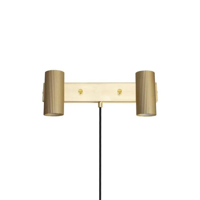 Globen Lighting - Hubble 2 Seinävalaisin Brushed Brass – Globen Lighting