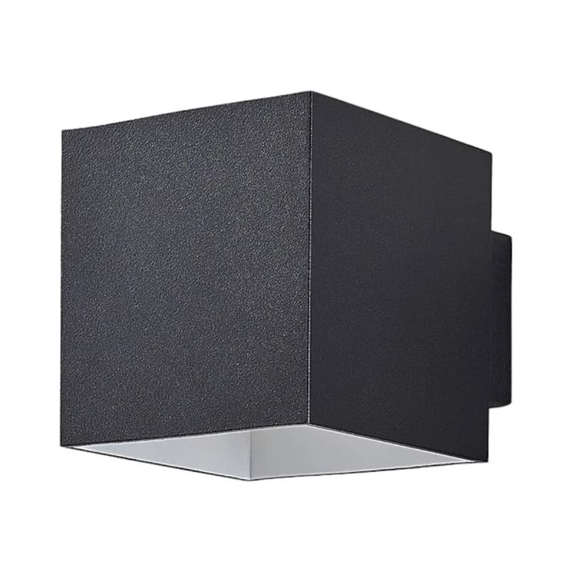 Arcchio - Zuzana-seinävalaisin, G9, musta, kulmikas, 10 cm – Arcchio