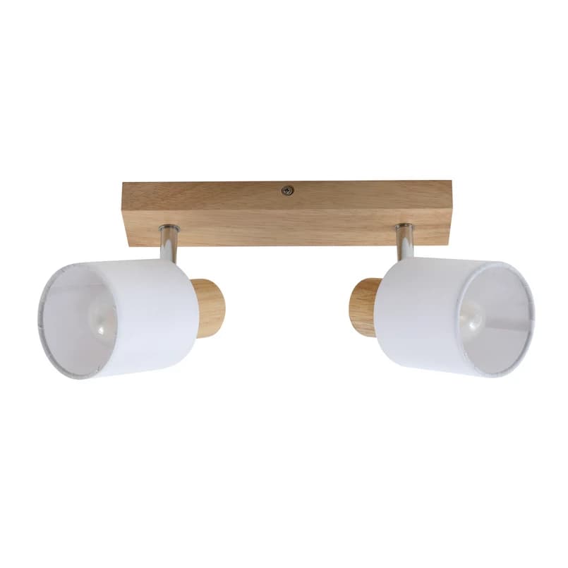 Lindby - Wanessa 2 Kattovalaisin Wood/White – Lindby
