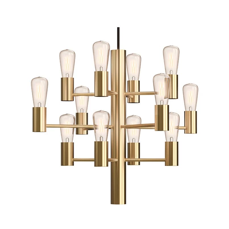 Herstal - Manola Mini 12 Kattokruunu Satin Messinki – Herstal