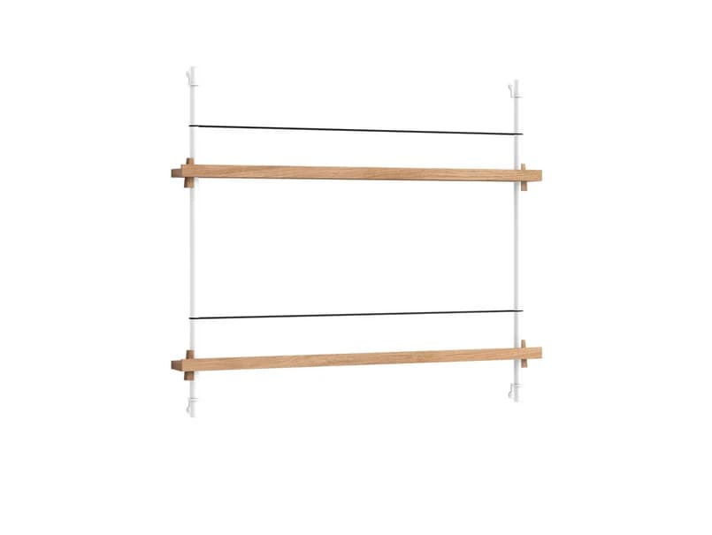 Moebe - Magazine Shelving 65 Hylly Oak White – Moebe