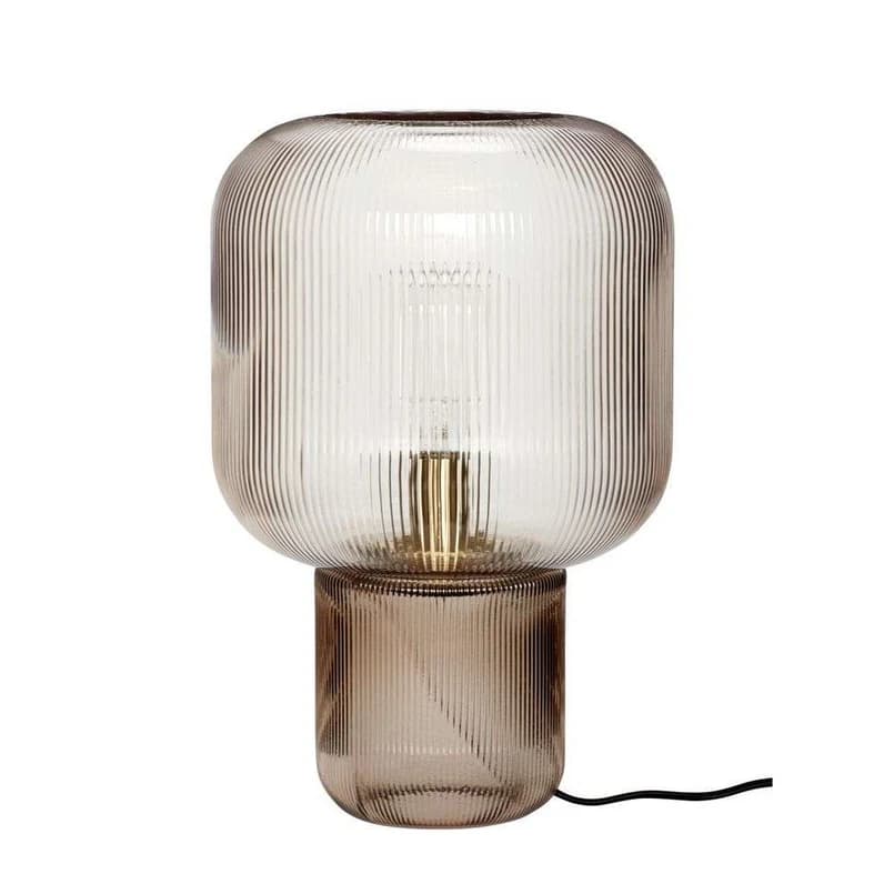 Hübsch - Pirum Pöytävalaisin Clear/Smoked – Hübsch