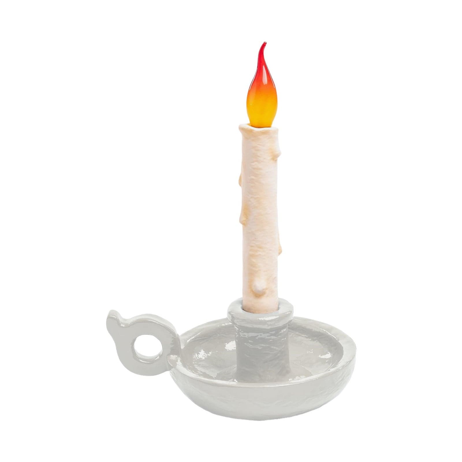 Bugia Blow ToGo Pöytävalaisin White Grimm Bugia SELETTI - Olohuone - Design - Muovi – SELETTI