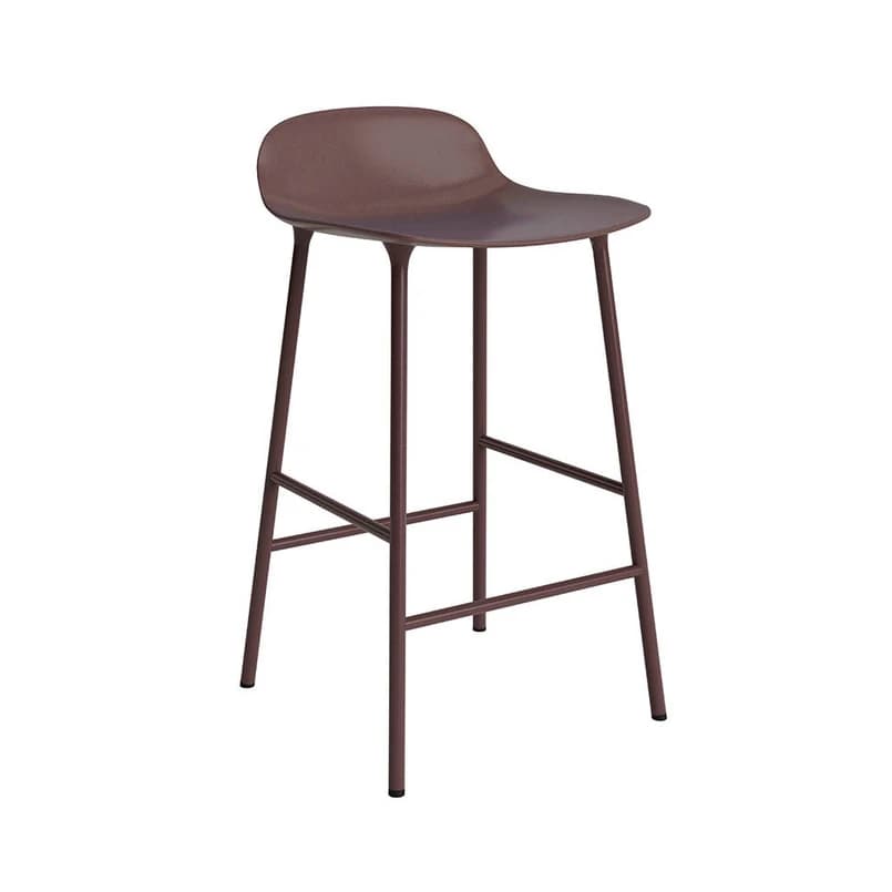 Normann Copenhagen - Form baarituoli H65 Steel/Brown – Normann Copenhagen