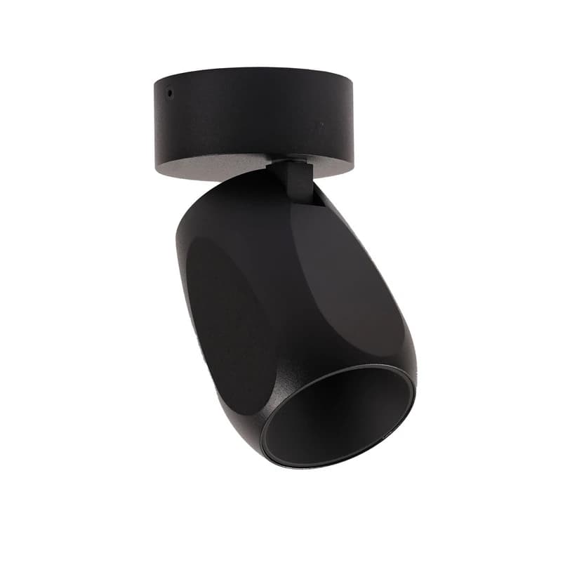 ANTIDARK - Facet W70 LED-kattovalaisin, musta, metalli, Ø 7 cm – ANTIDARK