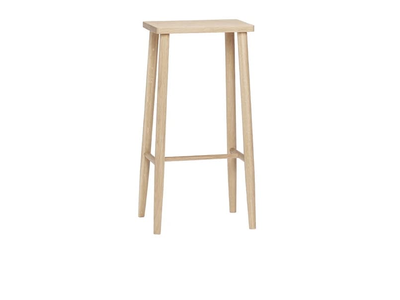 Hübsch - Folk Barstool Nature – Hübsch