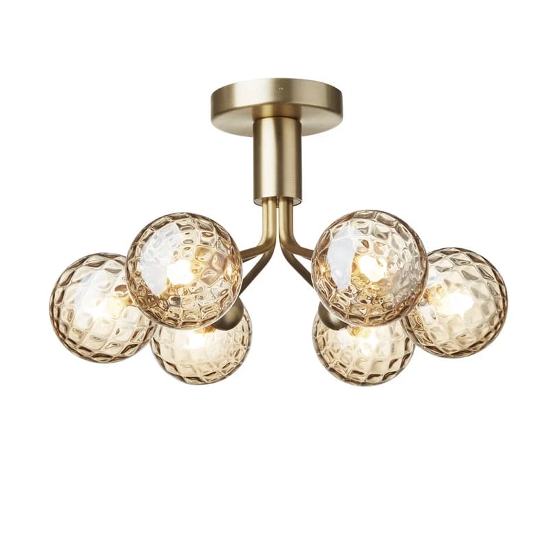 Nuura Aps - Apiales 6 kattovalaisin, messinki-/kulta-värinen, Ø 50 cm Nuura – Nuura Aps