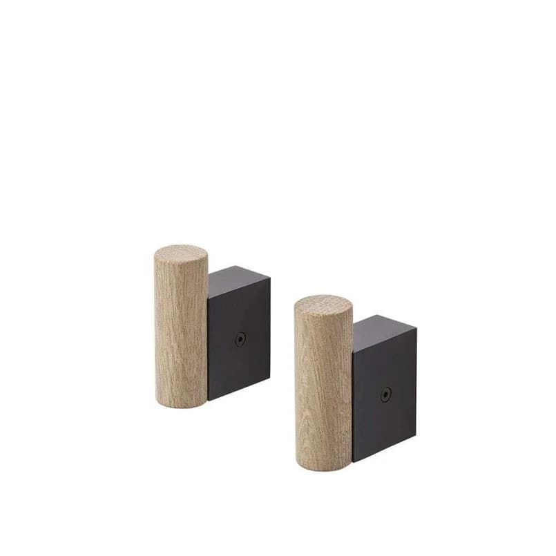 Muuto - Attach Hook Set of 2 Oak/Black – Muuto