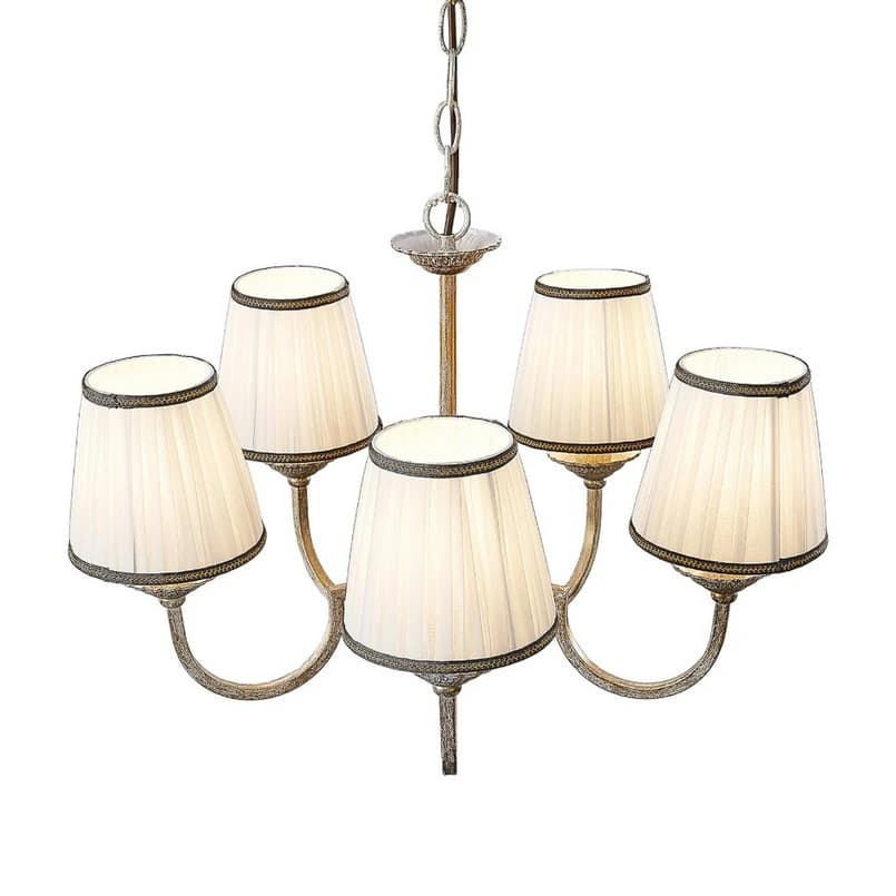 Lindby - Lumiel 5 Kattokruunu Cream/Antique Brass – Lindby