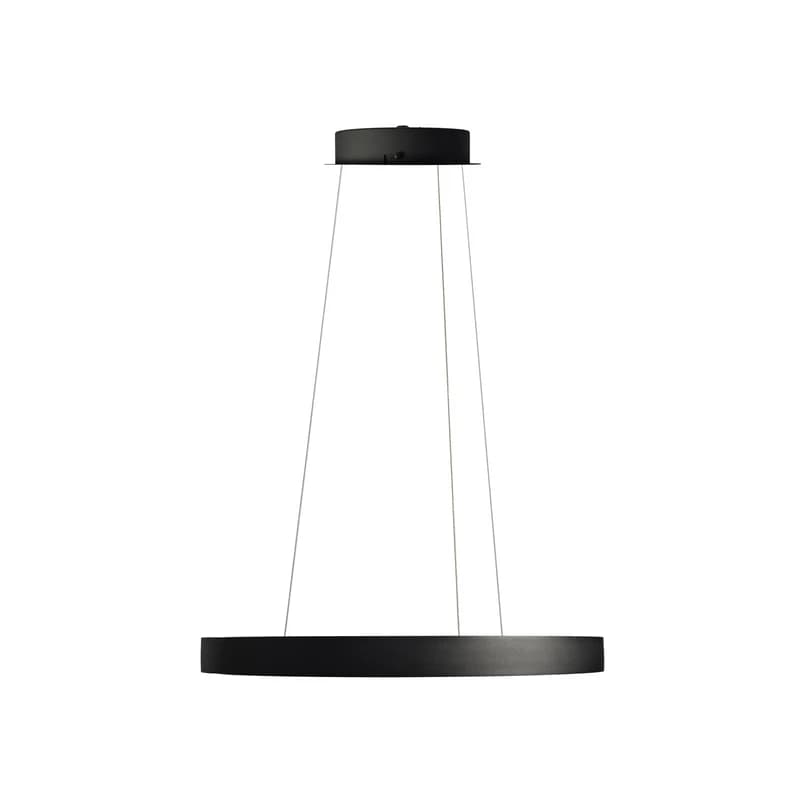 ANTIDARK - Gloria LED-riippuvalaisin, Ø 60 cm, metalli, musta – ANTIDARK