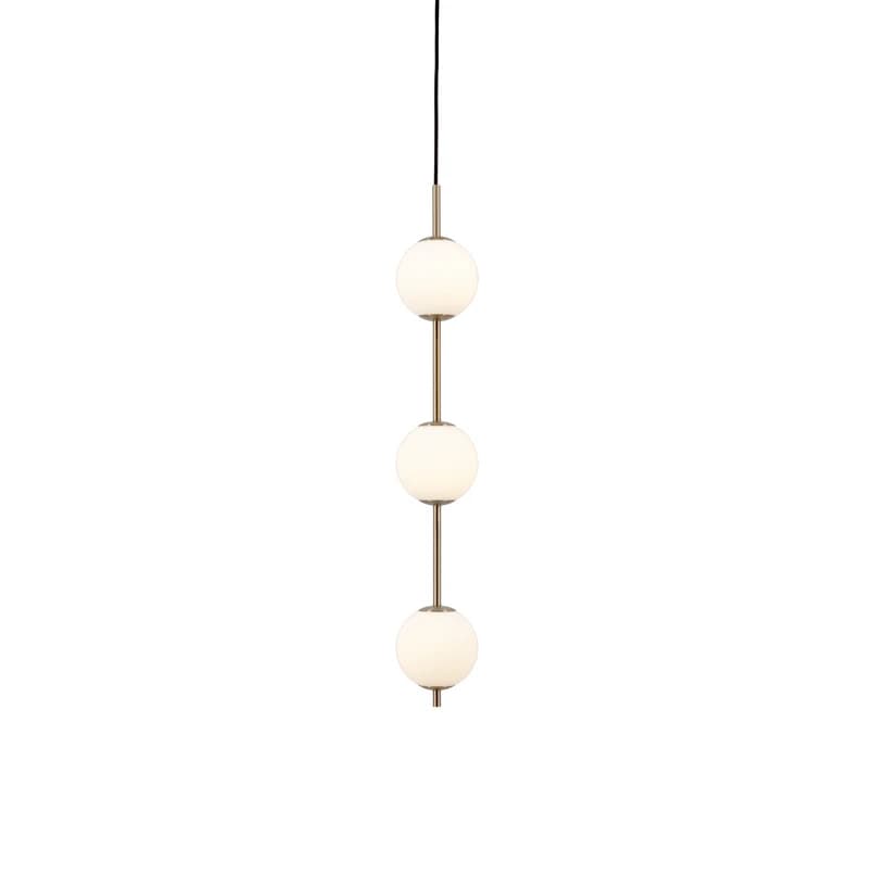 UMAGE - Audrey LED-riippuvalaisin, messinkivärinen, 3-lamppuinen, Ø 12 cm – UMAGE