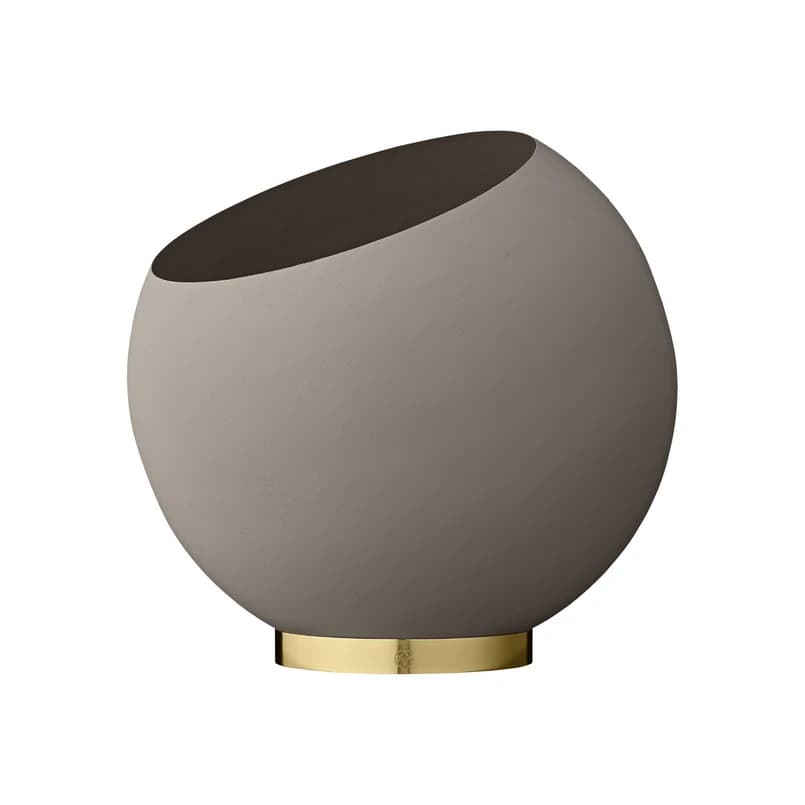 AYTM - Globe-kasvipotti Ø37xH32,3 taupe/kulta – AYTM