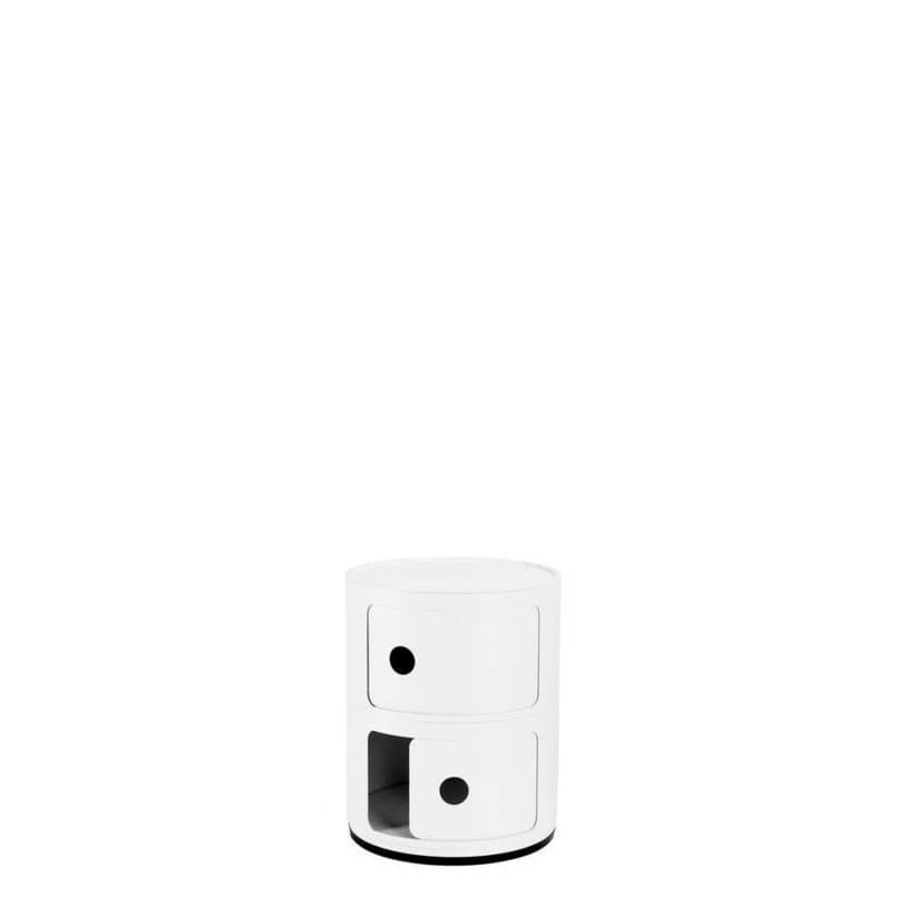 Kartell - Componibili 2 Sivupöytä Matt White – Kartell