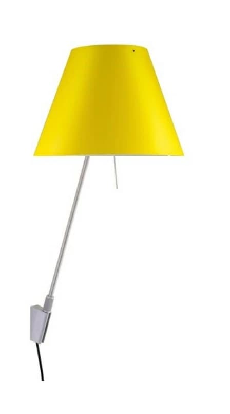 Luceplan - Costanzina Seinävalaisin Alu/Smart Yellow – Luceplan