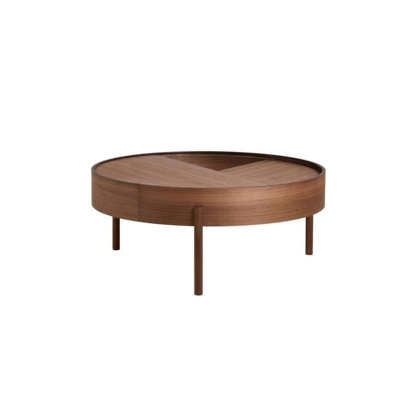 Woud - Arc Sohvapöytä Ø89 Walnut – Woud