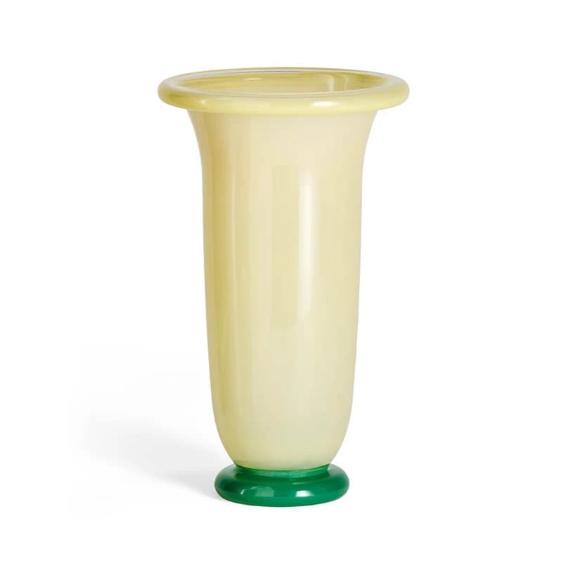 HAY - Empire Vase Large Hiekka/Lemon/Vihreä – HAY
