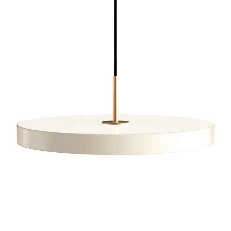 UMAGE - Asteria Medium LED-riippuvalaisin helmiäis/messinki 43 cm – UMAGE