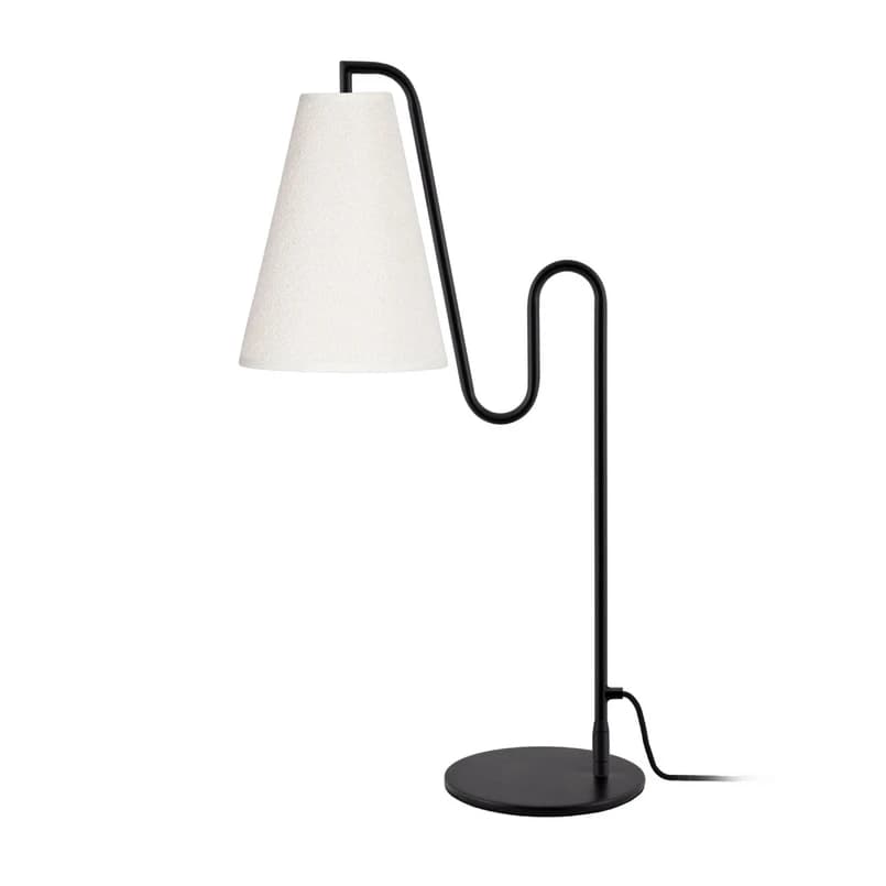 Globen Lighting - Lou pöytälamppu, musta/valkoinen, korkeus 55 cm – Globen Lighting