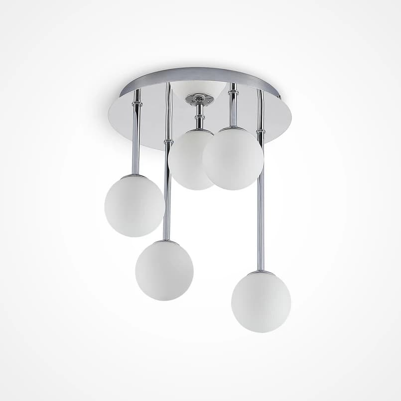 Lindby - Chrissy 5 Kattovalaisin Ø25 Opal/Chrome – Lindby