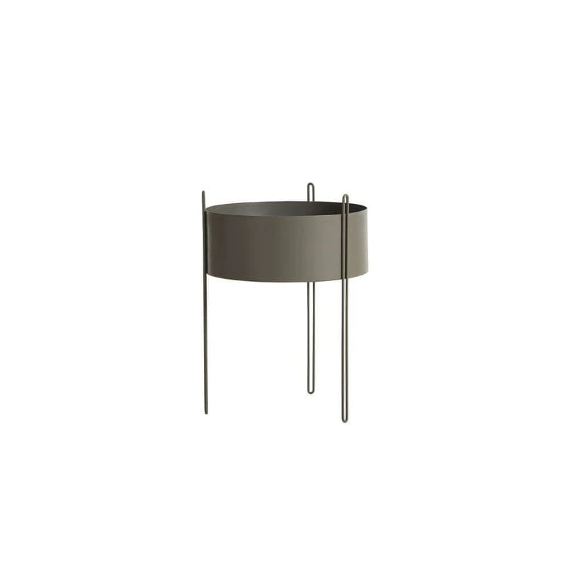 Woud - Pidestall Planter Large Taupe – Woud
