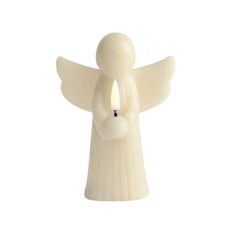 Uyuni Lighting - ANGEL LED-kynttilä, kermanvärinen, vaha, korkeus 16 cm – Uyuni Lighting