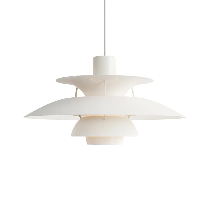 Louis Poulsen - PH 5 Riippuvalaisin Monochrome White – Louis Poulsen