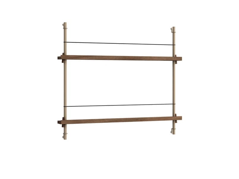 Moebe - Magazine Shelving 65 Hylly Smoked Oak/Warm Grey – Moebe