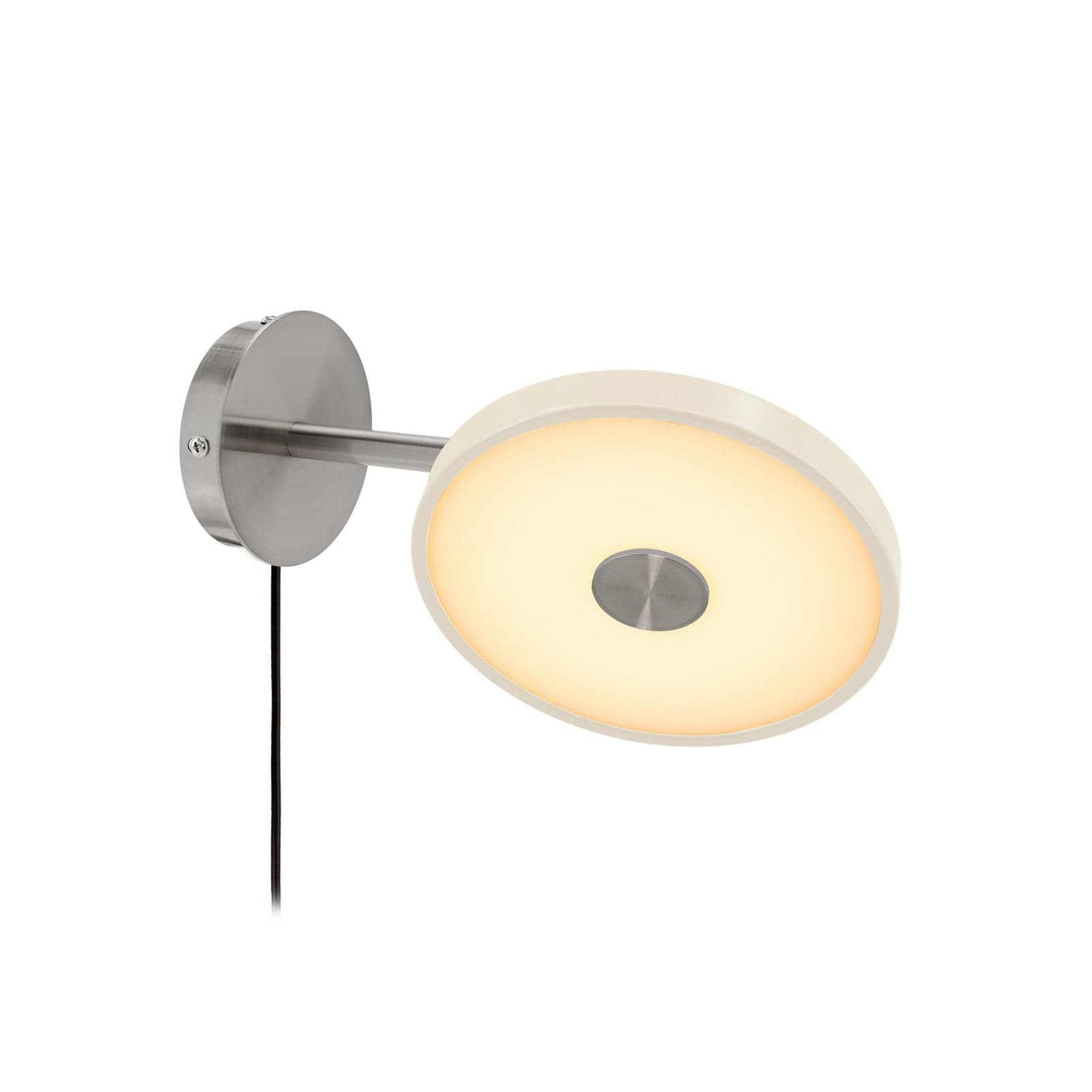 Asteria Short LED-seinävalaisin, valkoinen, teräs, pistokkeella UMAGE - Olohuone - Design - Metalli - Yksilamppuinen – UMAGE