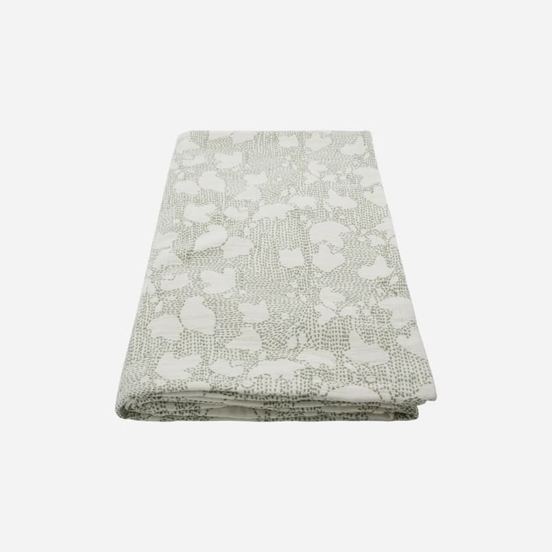 House Doctor - HDMori päiväpeite, valkoinen/khaki, 250 x 250 cm – House Doctor